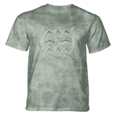 Pánské batikované triko The Mountain - Stone Knot - zelené