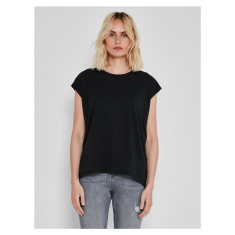 Černé prodloužené basic tričko Noisy May Mathilde