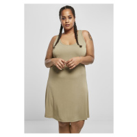 Dámské šaty // Urban classics Ladies Modal Short Racer Back Dress khaki