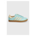 Kožené sneakers boty adidas Originals Gazelle 85 tyrkysová barva, IE3435