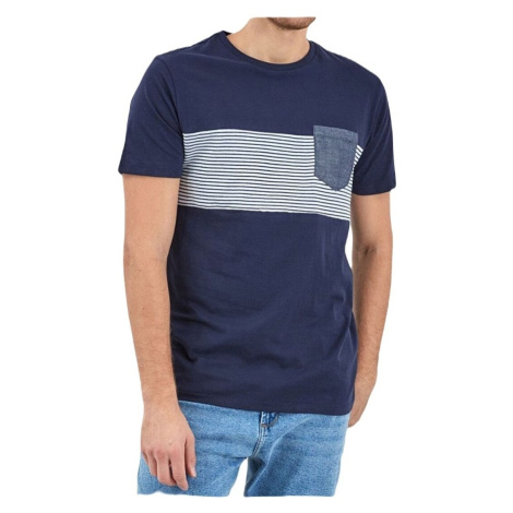 Piazza Italia Pánské tričko s kapsičkou Pocket navy Tmavě modrá