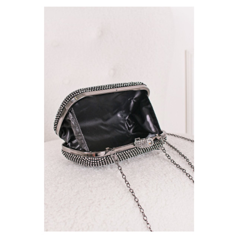 Černá společenská clutch kabelka Rosa Paris Style
