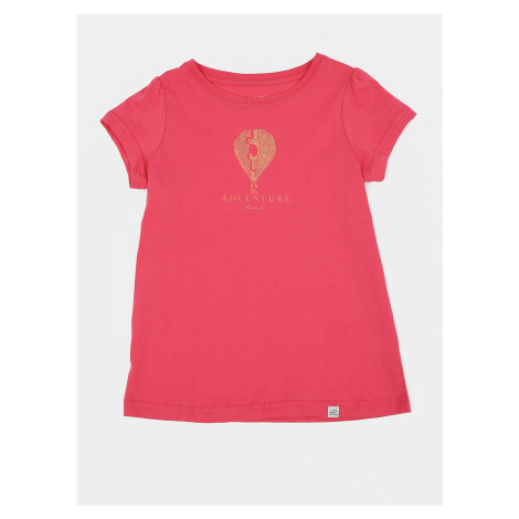 Růžové holčičí tričko s potiskem Hannah Poppy