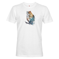 Pánské tričko s potiskem zvířat - Sova