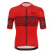 SANTINI Cyklistický dres s krátkým rukávem - TONO PROFILO - červená/černá