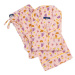 Na kutě: Mušelínové klasické pyžamo růžové Geometric