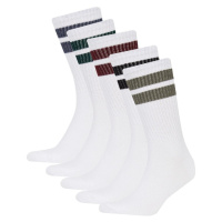 DEFACTO Men's Comfortable Elastic 5-Pack Cotton Long Socks