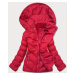 Krátká červená dámská zimní bunda (5M725-270)