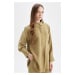 DEFACTO Relax Fit Shirt Collar Woven Long Sleeve Shirt Tunic