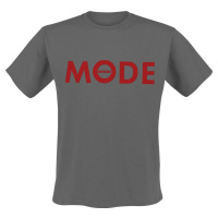 Depeche Mode Red Logo Tričko charcoal