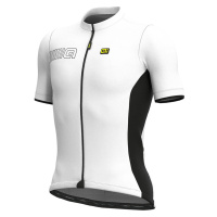 ALÉ Cyklistický dres s krátkým rukávem - COLOR BLOCK - bílá