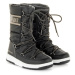 Juniorské zimní boty vysoké MOON BOOT Girl Quilted Jr black copper