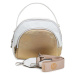 Dámská bílo-zlatá kabelka s uchem