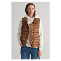 VESTA GANT LIGHT DOWN VEST CACAO