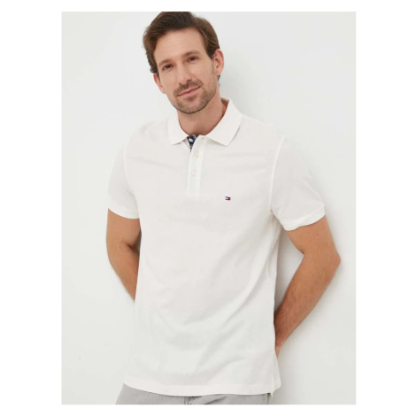 Tommy Hilfiger pánské bílé polo tričko.