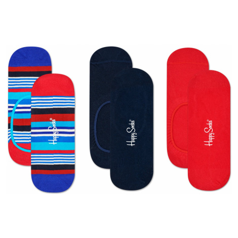 3-Pack Multi Stripe Liner Sock