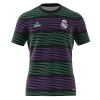 Pánské tričko Real Madrid Warm Up JSY M černá vzor model 18785793 - ADIDAS