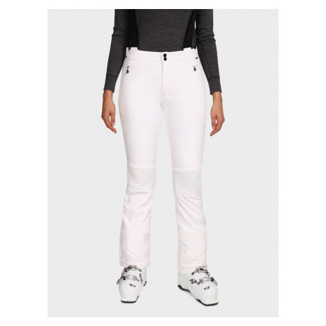 Bílé dámské softshellové lyžařské kalhoty Kilpi DIONE