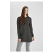 DEFACTO Regular Fit Crew Neck Basic Knitwear Sweater Tunic