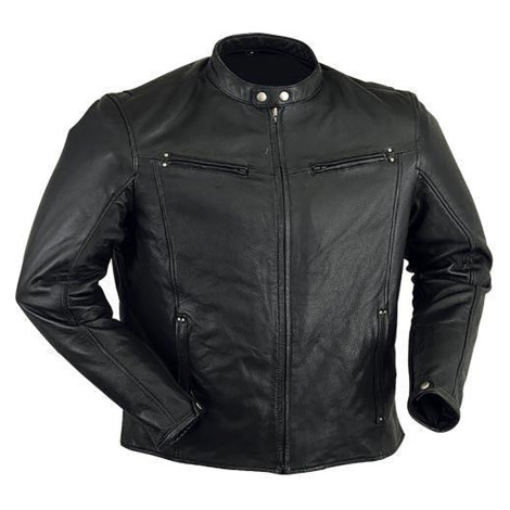 GENUINE bunda pánská kožená 002 moto biker nadměrné velikosti