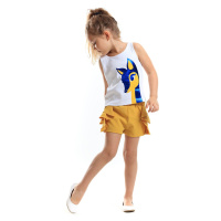 Denokids Ceylan Girls Kids T-shirt Woven Shorts Set