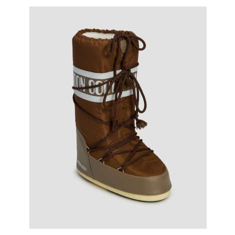 Hnědé Sněhule Moon Boot Icon Nylon