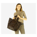 Dámská kožená shopper bag kabelka Mazzini M161 tmavě hnědá