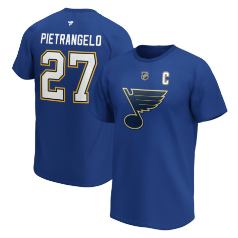 St. Louis Blues pánské tričko Alex Pietrangelo #27 Iconic Name & Number Graphic Fanatics