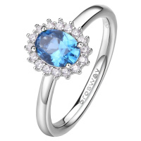 Brosway Elegantní stříbrný prsten Fancy Freedom Blue FFB70