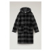 Kabát woolrich hooded long gentry coat černá