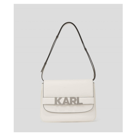 Kabelka karl lagerfeld k/letters flap shoulderbag bílá