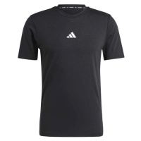 adidas WORK OUT LOGO TEE Pánské tréninkové tričko, černá, velikost