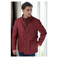 K8613 DEWBERRY COAT-PLAIN BURGUNDY