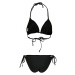 Dámské plavky Urban Classics Recycled Triangle Bikini - černé