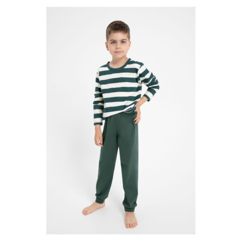 Chlapecké pyžamo Blake zeleno-bílé Taro