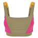 Ladies Color Block Bra - khaki/brightviolett/magimango