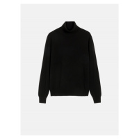 Rolák trussardi sweater turtleneck cashmere blend černá