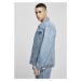 Southpole Script Denim Jacket - mid blue