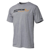 Savage gear triko signature logo t shirt grey melange