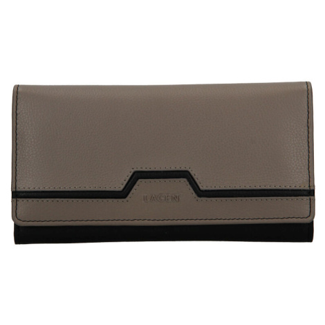 Dámská kožená peněženka Lagen BLC/4787/720 Black/taupe