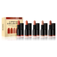 Revolution PRO Lipstick Collection saténová rtěnka dárková sada odstín Burnt Nudes 5x3,2 g