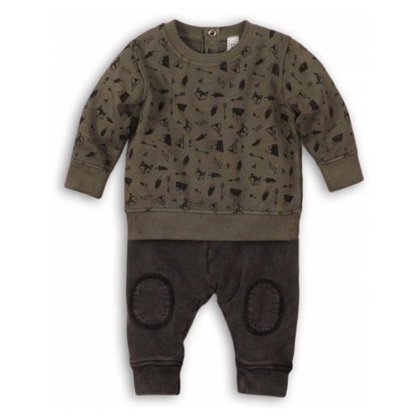 Chlapecký set , mikina a tepláky, Minoti, CAMO 5, khaki - | 0-3m