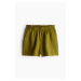 H & M - Lněné šortky - zelená