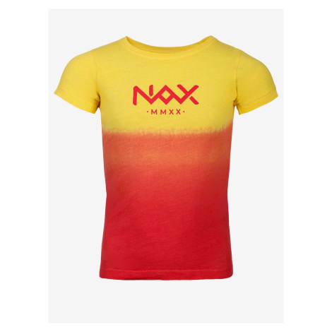 Žluto-červené dětské tričko NAX KOJO