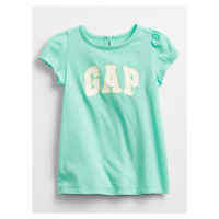 Tyrkysové holčičí baby tričko GAP Logo v-g drs