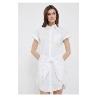 Šaty Lauren Ralph Lauren bílá barva, mini