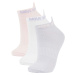 DEFACTO Women's Cotton 3 Pack Sports Socks