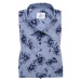 Pánská košile klasická s tmavě modrým potiskem květin 11883