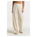 KALHOTY GANT WIDE STRETCH LINEN PANT bílá