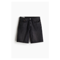 H & M - Relaxed Denim shorts - černá